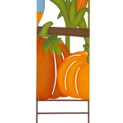 Cheapest 🛒 Glitzhome® 41.5" Fall Scarecrow & Corn Combo Metal Yard Stake 🧨 -Glitzhome Sales D401502S 8