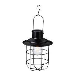 Hot Sale 😍 Glitzhome® 10" Wire Solar Powered Outdoor Hanging Lantern 😍 -Glitzhome Sales D403223S 1