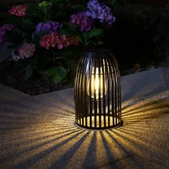 Budget ๐ Glitzhome® 10" Woven Solar Powered Outdoor Hanging Lantern ๐ 16 Budget ๐ Glitzhome® 10" Woven Solar Powered Outdoor Hanging Lantern ๐ -Glitzhome Sales D403224S 3