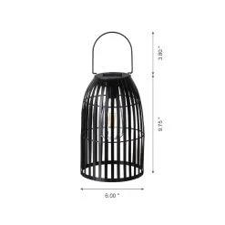 Budget ๐ Glitzhome® 10" Woven Solar Powered Outdoor Hanging Lantern ๐ 17 Budget ๐ Glitzhome® 10" Woven Solar Powered Outdoor Hanging Lantern ๐ -Glitzhome Sales D403224S 4