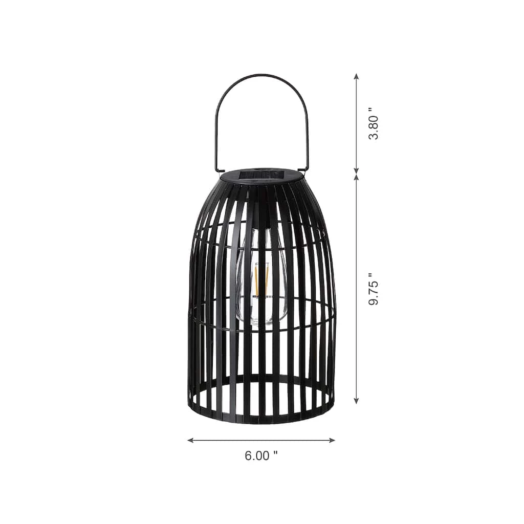 Budget ๐ Glitzhome® 10" Woven Solar Powered Outdoor Hanging Lantern ๐ 6 Budget ๐ Glitzhome® 10" Woven Solar Powered Outdoor Hanging Lantern ๐ - Image 4