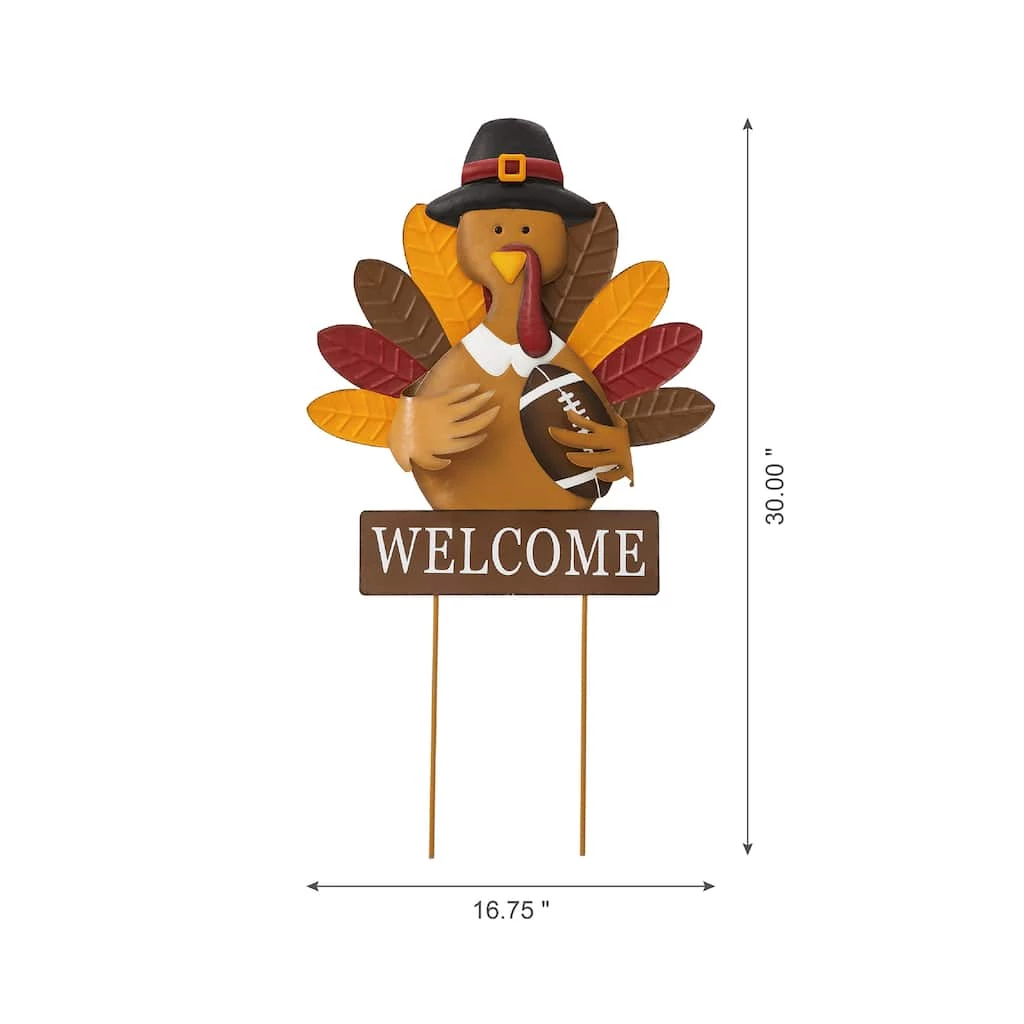 Cheapest π Glitzhome® 30" πͺ Thanksgiving Turkey Metal Yard Stake or Hanging Wall Décor π 5 Cheapest π Glitzhome® 30" πͺ Thanksgiving Turkey Metal Yard Stake or Hanging Wall Décor π - Image 3