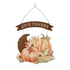 Best deal 💯 Glitzhome® 16" 👪 Thanksgiving Cornucopia Wall Décor 🔔