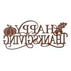 Flash Sale 🌟 Glitzhome® 24" Metal Happy 👪 Thanksgiving Wall Décor 🎁 -Glitzhome Sales D403308S 4