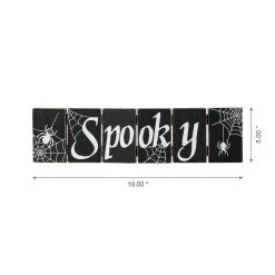 Budget 🔔 Glitzhome® 20" 🧛 Halloween Hinged Table Sign ✔️ -Glitzhome Sales D403311S 5