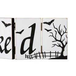 Budget 🔔 Glitzhome® 20" 🧛 Halloween Hinged Table Sign ✔️ -Glitzhome Sales D403311S 8