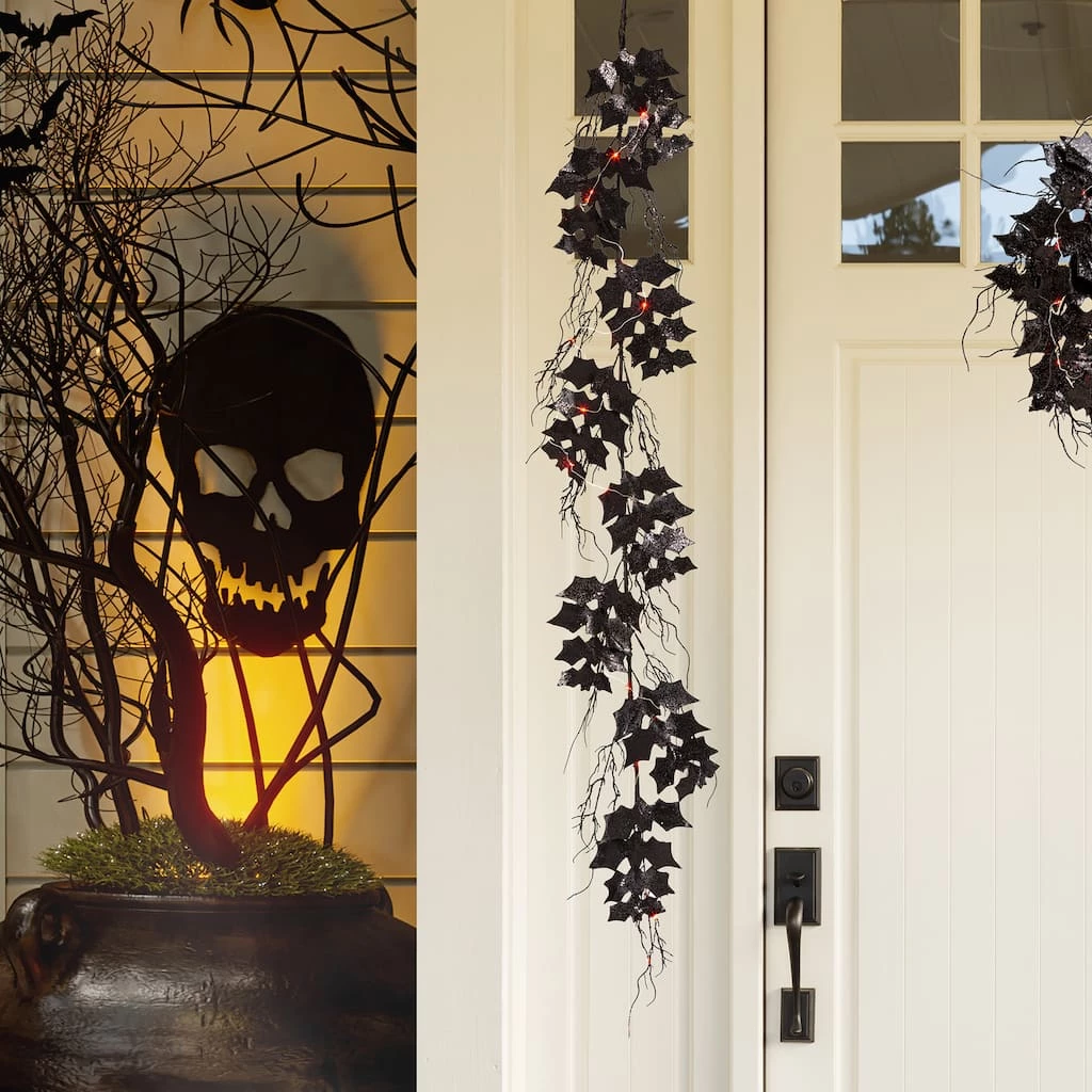 Promo βοΈ Glitzhome® 6ft. Lighted π Halloween Bat Garland 𧨠4 Promo βοΈ Glitzhome® 6ft. Lighted π Halloween Bat Garland 𧨠- Image 2