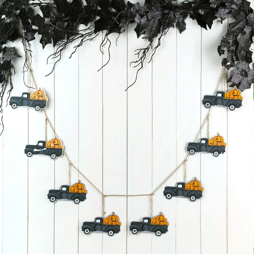 Cheap β Glitzhome® 6ft. Metal π¦ Halloween Trucks Garland π 4 Cheap β Glitzhome® 6ft. Metal π¦ Halloween Trucks Garland π - Image 2