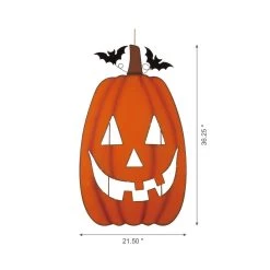 Discount π Glitzhome® 36" Lighted π Halloween Metal Cutout Pumpkin Porch Decor π 12 Discount π Glitzhome® 36" Lighted π Halloween Metal Cutout Pumpkin Porch Decor π -Glitzhome Sales D403328S 3