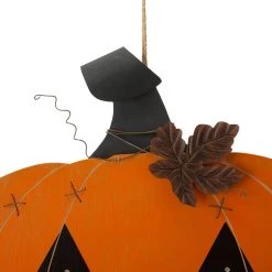 Buy 👏 Glitzhome® 30" Orange Lighted Metal 🎃 Halloween Pumpkin Yard Stake ✨ -Glitzhome Sales D403339S 6