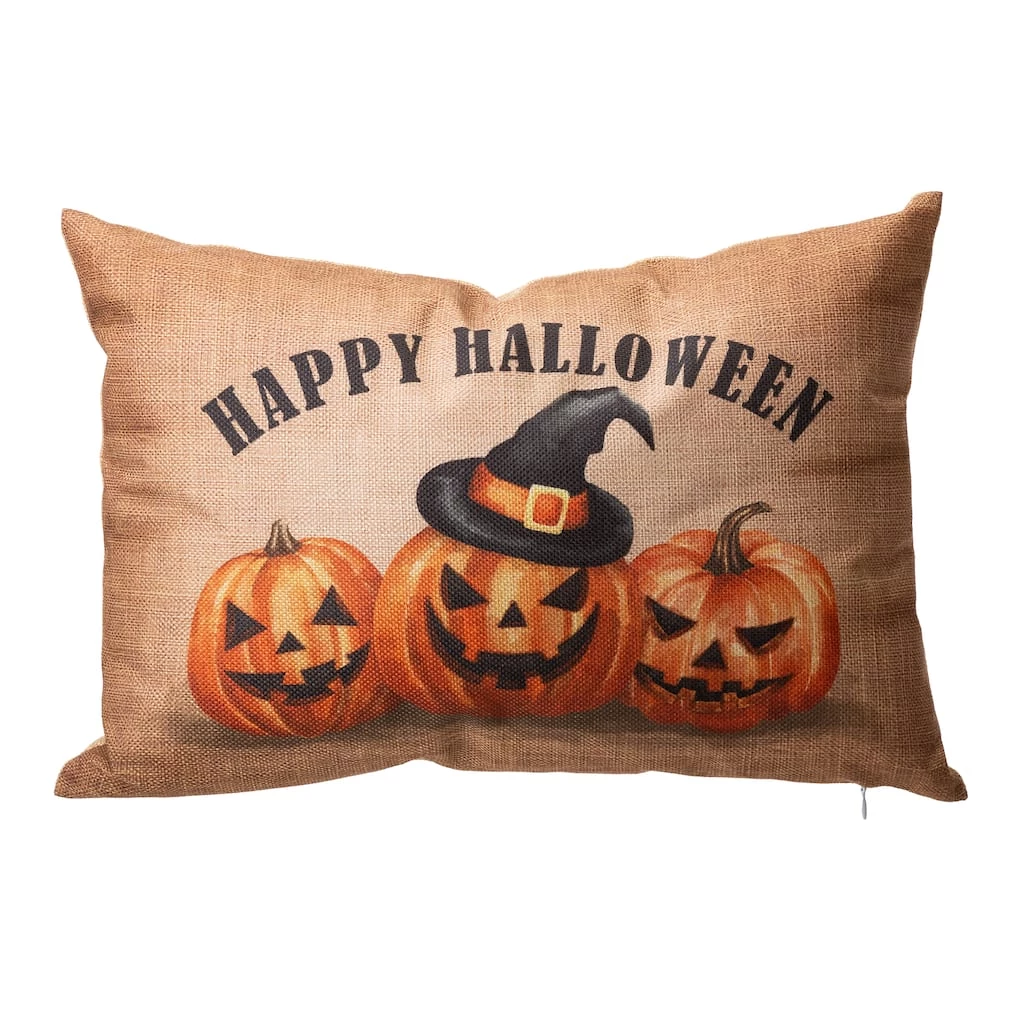 Wholesale π― Glitzhome® Faux Burlap Happy π Halloween Pumpkin Pillow βοΈ 3 Wholesale π― Glitzhome® Faux Burlap Happy π Halloween Pumpkin Pillow βοΈ