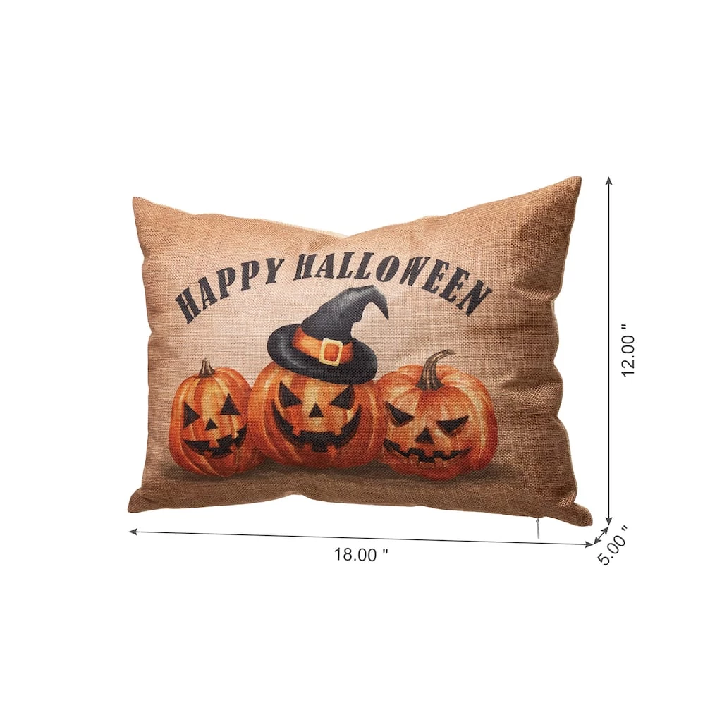 Wholesale π― Glitzhome® Faux Burlap Happy π Halloween Pumpkin Pillow βοΈ 5 Wholesale π― Glitzhome® Faux Burlap Happy π Halloween Pumpkin Pillow βοΈ - Image 3