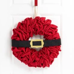 Best deal β€οΈ Glitzhome® 18" β Christmas Red Belt Fabric Wreath π 11 Best deal β€οΈ Glitzhome® 18" β Christmas Red Belt Fabric Wreath π -Glitzhome Sales D444197S 3