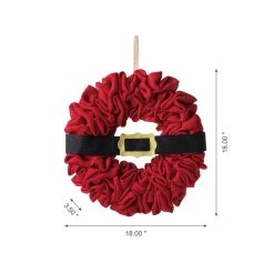 Best deal β€οΈ Glitzhome® 18" β Christmas Red Belt Fabric Wreath π 12 Best deal β€οΈ Glitzhome® 18" β Christmas Red Belt Fabric Wreath π -Glitzhome Sales D444197S 4