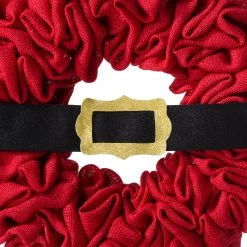 Best deal β€οΈ Glitzhome® 18" β Christmas Red Belt Fabric Wreath π 14 Best deal β€οΈ Glitzhome® 18" β Christmas Red Belt Fabric Wreath π -Glitzhome Sales D444197S 6