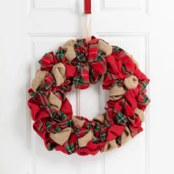 Buy π₯° Glitzhome® 17.25" π Christmas Multicolor Fabric Wreath π₯° 11 Buy π₯° Glitzhome® 17.25" π Christmas Multicolor Fabric Wreath π₯° -Glitzhome Sales D444199S 3