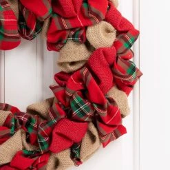 Buy π₯° Glitzhome® 17.25" π Christmas Multicolor Fabric Wreath π₯° 14 Buy π₯° Glitzhome® 17.25" π Christmas Multicolor Fabric Wreath π₯° -Glitzhome Sales D444199S 6
