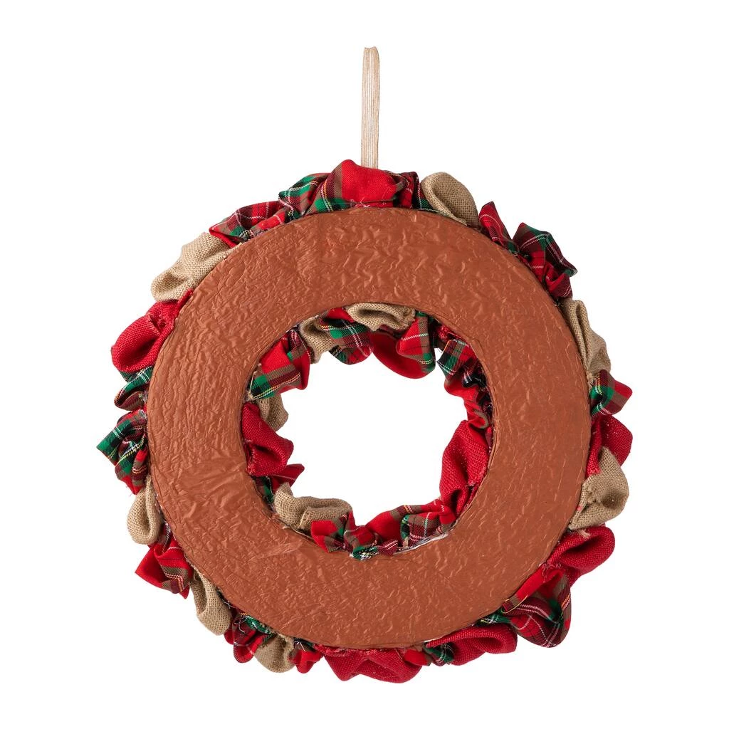 Buy π₯° Glitzhome® 17.25" π Christmas Multicolor Fabric Wreath π₯° 9 Buy π₯° Glitzhome® 17.25" π Christmas Multicolor Fabric Wreath π₯° - Image 7