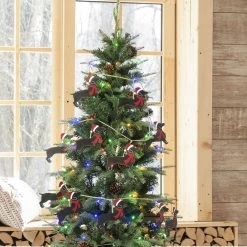 Outlet 🌟 Glitzhome® 6ft. 🔔 Christmas 🐕 Dog Garland, 2ct. 🛒 -Glitzhome Sales D445236S 3