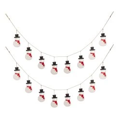 Best deal 🔔 Glitzhome® 6ft. Metal 🎄 Christmas Snowman Garland, 2ct. ⭐
