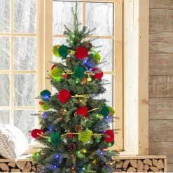 Coupon 🤩 Glitzhome® 8ft. Multicolor Pompom Garland, 2ct. 😍 -Glitzhome Sales D445243S 3