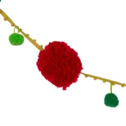 Coupon 🤩 Glitzhome® 8ft. Multicolor Pompom Garland, 2ct. 😍 -Glitzhome Sales D445243S 4