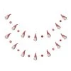 Top 10 😉 Glitzhome® 6ft. Red & White Fabric 🎁 Christmas Gnome Garland Set 🥰