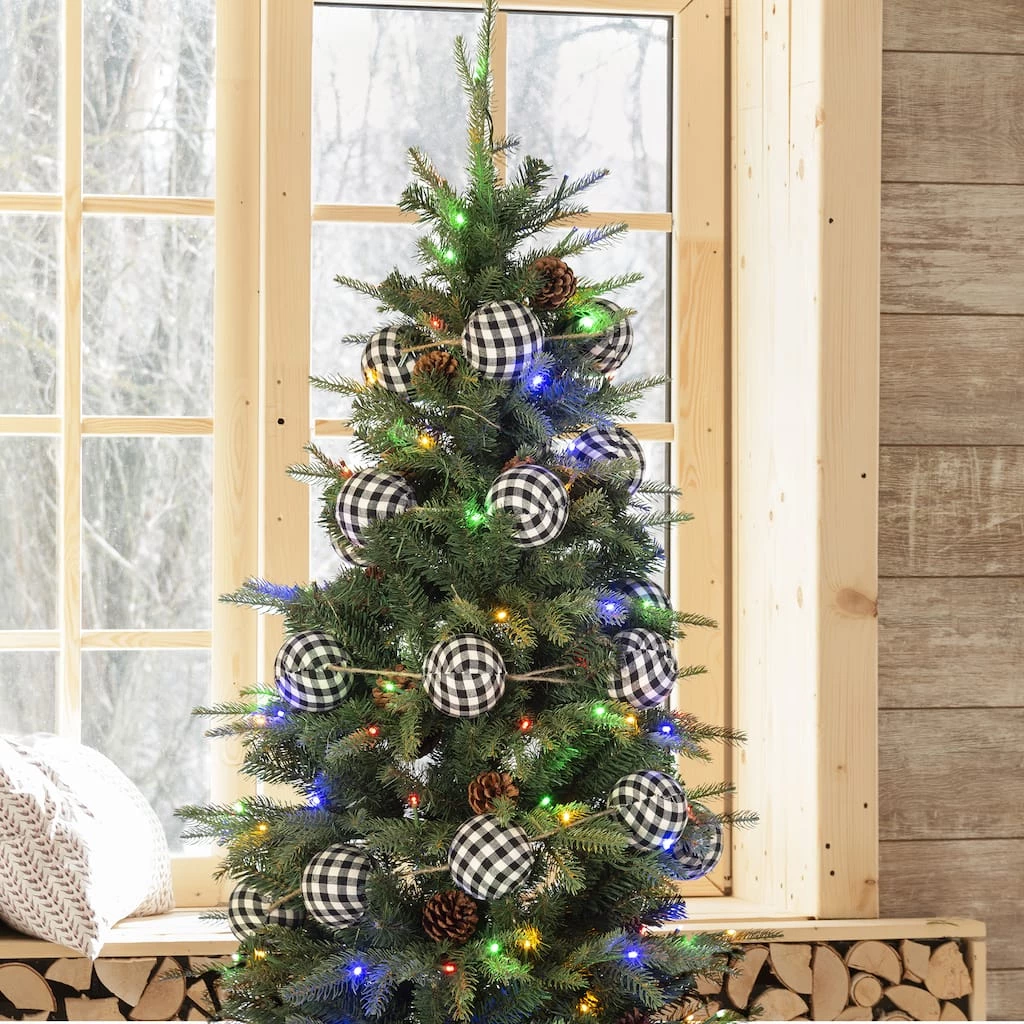 Cheap π Glitzhome® 6ft. Black & White Plaid Fabric Garland, 2ct. β 5 Cheap π Glitzhome® 6ft. Black & White Plaid Fabric Garland, 2ct. β - Image 3