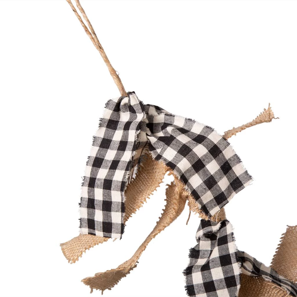 Coupon β¨ Glitzhome® 6ft. Black & White Plaid Fabric & Linen Garland Set π 7 Coupon β¨ Glitzhome® 6ft. Black & White Plaid Fabric & Linen Garland Set π - Image 5