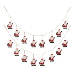 Brand new 🧨 Glitzhome® 6ft. 🎁 Christmas Santa Garland, 2ct. 🌟