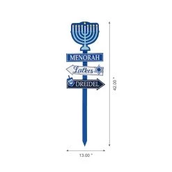 Cheapest ✨ Glitzhome® 3.5ft. LED Hanukkah Yard Stake ⌛ -Glitzhome Sales D479415S 6