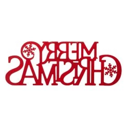 Coupon 🌟 Glitzhome® 30" Red Merry ❄ Christmas Metal Wall Décor 😉 -Glitzhome Sales D479420S 8