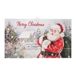 Best reviews of π Glitzhome® 24" LED Wooden Santa Wall Décor π₯°