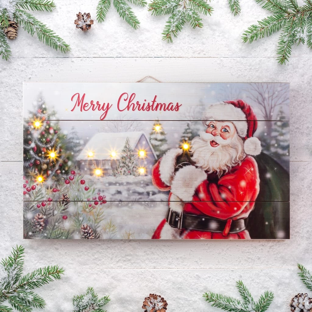 Best reviews of π Glitzhome® 24" LED Wooden Santa Wall Décor π₯° 5 Best reviews of π Glitzhome® 24" LED Wooden Santa Wall Décor π₯° - Image 3