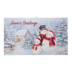 Brand new 🔔 Glitzhome® 24" LED Wooden Snowman Wall Décor ✔️ -Glitzhome Sales D479423S 6