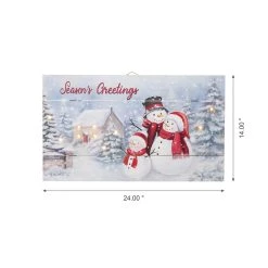 Brand new 🔔 Glitzhome® 24" LED Wooden Snowman Wall Décor ✔️ -Glitzhome Sales D479423S 7