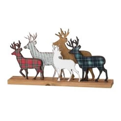 Deals 😍 Glitzhome® 18" Galvanized Metal & Wooden Reindeer Table Décor 🔥