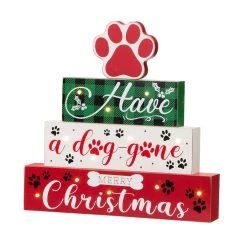 Brand new π Glitzhome® 12" LED Lighted Pet Block Word Sign π―