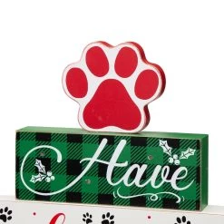 Brand new 🔔 Glitzhome® 12" LED Lighted Pet Block Word Sign 💯 -Glitzhome Sales D479431S 6
