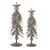 Cheapest ✨ Glitzhome® Galvanized Metal 🎄 Christmas Tree Table Décor Set 🎁 -Glitzhome Sales D479432S 1