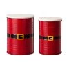 New 👍 Glitzhome® ❄ Christmas Metal Santa Belt Storage Container Set 🌟 -Glitzhome Sales D479442S 1