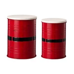 New 👍 Glitzhome® ❄ Christmas Metal Santa Belt Storage Container Set 🌟 -Glitzhome Sales D479442S 8