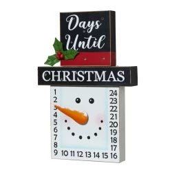 Cheap ⭐ Glitzhome® 15" LED 🔔 Christmas Snowman Countdown Décor 💯 -Glitzhome Sales D479443S 5