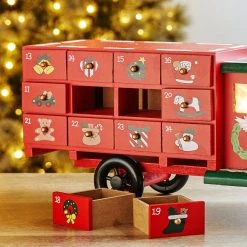Flash Sale ❤️ Glitzhome® 14.5" ❄ Christmas Truck Countdown Décor 🛒 -Glitzhome Sales D479444S 4