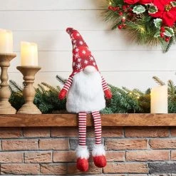 New β Glitzhome® 28" Fabric π Christmas Gnome Shelf Sitter with Dangling Legs β¨ 13 New β Glitzhome® 28" Fabric π Christmas Gnome Shelf Sitter with Dangling Legs β¨ -Glitzhome Sales D479445S 4