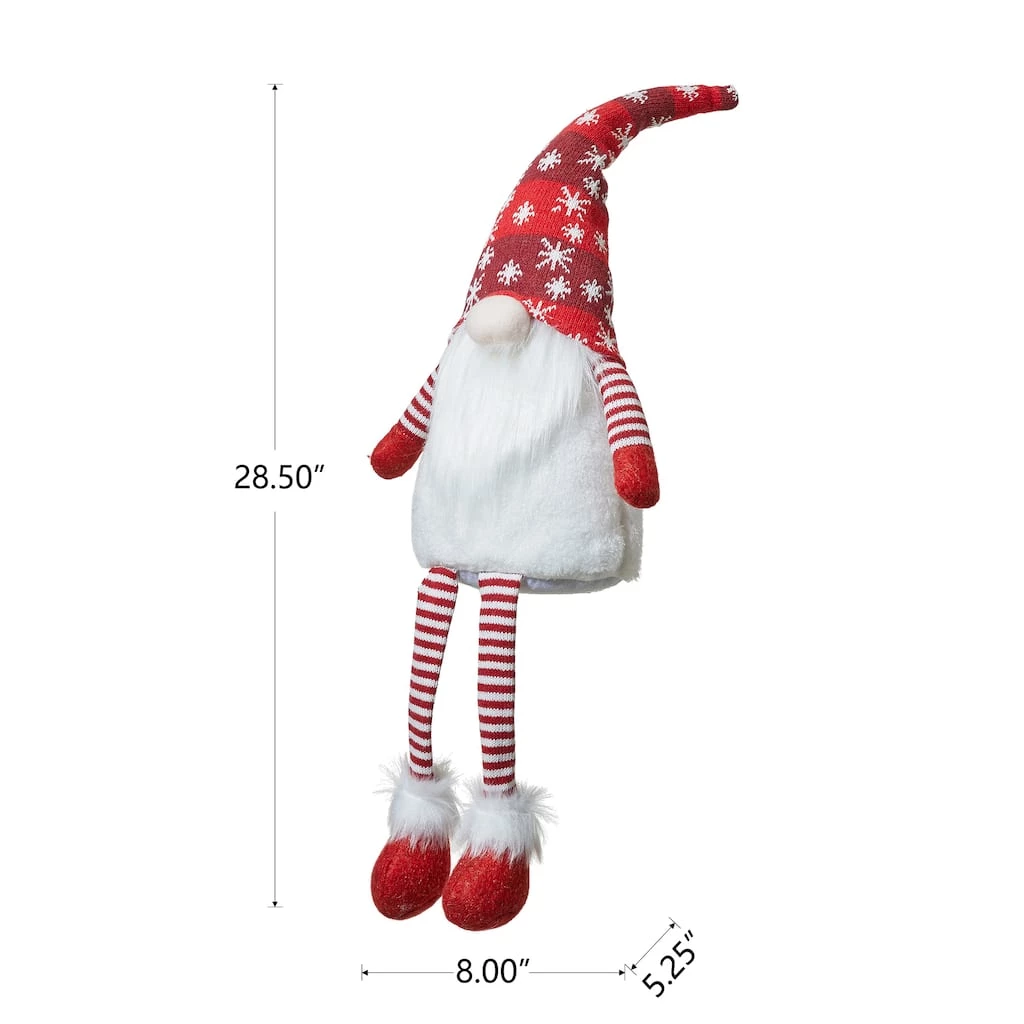 New β Glitzhome® 28" Fabric π Christmas Gnome Shelf Sitter with Dangling Legs β¨ 8 New β Glitzhome® 28" Fabric π Christmas Gnome Shelf Sitter with Dangling Legs β¨ - Image 6