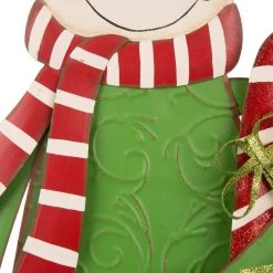 Flash Sale 😍 Glitzhome® 3ft. Metal Snowman & Santa Yard Stake Set 🎁 -Glitzhome Sales D479447S 8