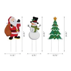 Brand new β Glitzhome® 2ft. Metal Santa, Snowman & Tree Yard Stake Set π 16 Brand new β Glitzhome® 2ft. Metal Santa, Snowman & Tree Yard Stake Set π -Glitzhome Sales D479452S 7