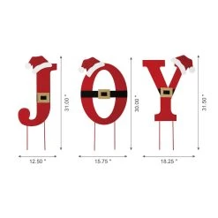 Wholesale 🎁 Glitzhome® 2.5ft. Metal Joy Yard Stake Set 🌟 -Glitzhome Sales D479453S 5