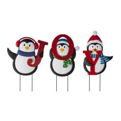 Top 10 💯 Glitzhome® 3.5ft. Metal Joy Penguin Yard Stake Set 🔥